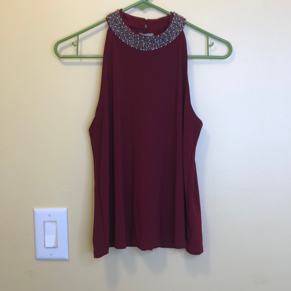 Charlotte Russe Dressy Beaded Tank Top
